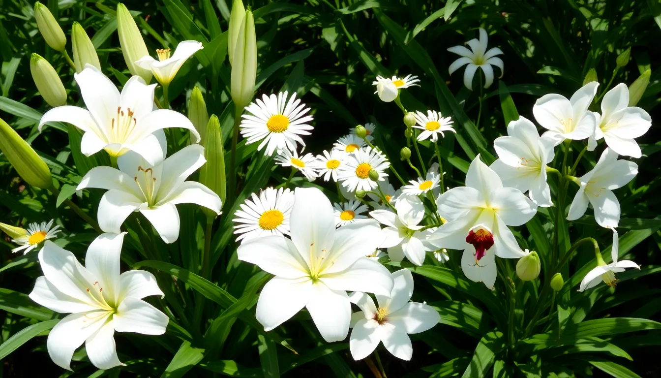 white flower plant identification
